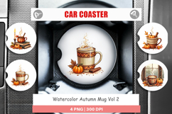 Autumn Mug Car Coaster Product Image 1