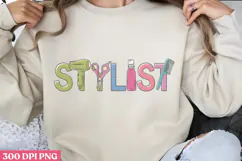 Stylist PNG, Hair Stylist Sublimation P Product Image 1