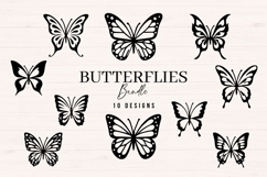 Butterfly SVG Bundle | Hand Drawn PNG DXF Cut Files Set Product Image 1