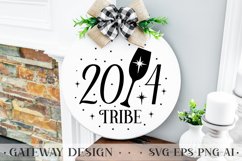 Happy New Year Round Sign Bundle , New Year Svg Bundle Product Image 5
