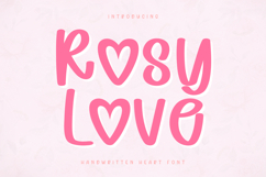 Rosy Love - Handwritten Font Product Image 1