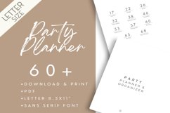 Party Planner Sans Serif Letter Product Image 1