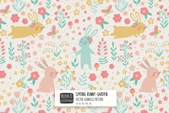 Bunny Floral Seamless Pattern Product Image 1