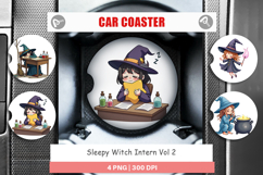 Car Coaster Sleepy Witch Intern Product Image 1