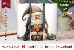 Christmas Gnome Tumbler, Cute Christmas Tumbler Sublimation Product Image 1