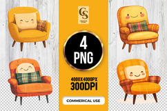 Cozy Chair Clipart Sublimation PNG Product Image 1