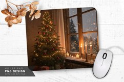 Cozy Christmas Scene Mouse Pad PNG Design Product Image 1