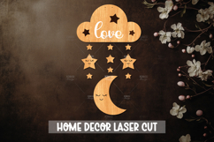 Nursery Dream Catcher - Wooden Nursery Decor Laser Cut Product Image 1