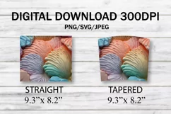 3D Seashells Beach 20oz Skinny Tumbler, 3D Beach Tumbler Product Image 7