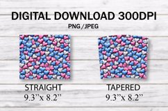 3D Hearts 20 oz Skinny Tumbler Sublimation Design, Heart PNG Product Image 7