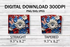 Patriotic Straight Tumbler Wrap, Digital Download PNG Product Image 7