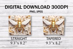 3D Bee Honeycomb 20 oz Skinny Tumbler Sublimation Design Product Image 7