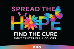 Fight Cancer In All Color Png Bundle, colorfull bundle Product Image 6