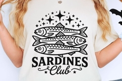 Sardines Club Svg, Sardine Fish Svg, Coastal Summer Svg. Product Image 2