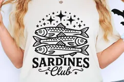 Sardines Club Svg, Sardine Fish Svg, Coastal Summer Svg. Product Image 2