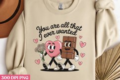 You are all that I ever PNG, Retro Valentine Sublimation Product Image 2