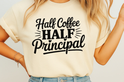 Half Coffee Half Principal SVG Product Image 2