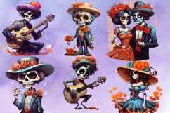 Dia De Los Muertos Skeleton Sublimation, Dia De Los Muertos Product Image 2
