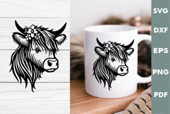 Highland cow Design, Cutting board SVG, Laser cut, Cricut Product Image 2