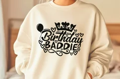 Birthday Baddie Svg, Birthday Party Svg, Birthday Girl Svg. Product Image 2