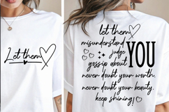 Let them SVG | Inspirational | Front and Back SVG Product Image 1