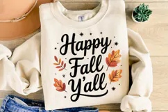 Happy Fall Y'all Svg | Thanksgiving Svg | Shirt Svg Product Image 2