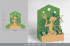 Flower and Fairy Playing with Butterfly 3D Pop Up Box Product Image 1