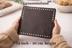 Basket base 12 inch 30 cm square laser cut digital file down Product Image 1