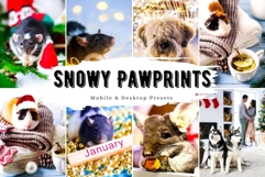 10 Snowy Pawprints Mobile Lightroom Presets Product Image 1