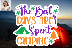 Camping Sticker SVG Bundle Product Image 13