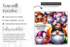 Halloween gnome clipart, Halloween sublimation clipart Product Image 2