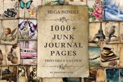 Printable Junk Journal Pages Bundle Product Image 1