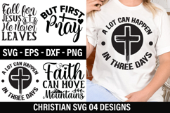 Christian SVG Design - Fall for Jesus He Never Leaves Product Image 1
