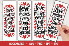 Love Quote Bookmark svg png Product Image 1
