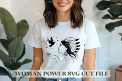 90 Woman Power SVG Design, Feminist SVG for Cutting Machine Product Image 3