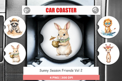 Car Coaster Sunny Season Friends Product Image 1