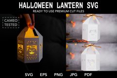 Halloween lantern SVG I Halloween luminaries paper cut SVG Product Image 1