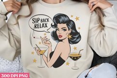 Pinup Girl Vintage Sublimation Bundle PNG Product Image 5