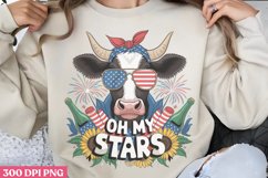 Oh My Stars PNG, Western 4th Of July Sublimation PNG Product Image 2