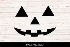 Smiling Jack O Lantern Face SVG Product Image 1