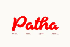 Patha - Elegant Script Font Product Image 1