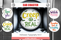 Car Coaster Halloween Quotes Product Image 1