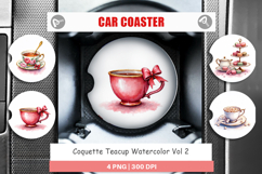 Coquette Teacup Car Coaster Product Image 1