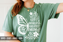 World&#039;s Greatest Mom SVG Design - Mother&#039;s day SVG Design Product Image 2