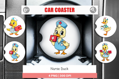 Car Coaster Nurse Duck Product Image 1