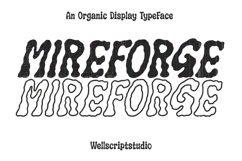 Mireforge - Organic Display Font Product Image 1