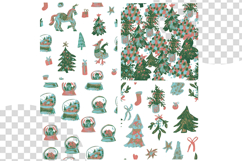 Wax Crayons Magic Snow Globes Seamless Patterns Product Image 2