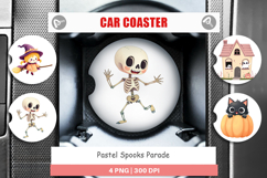 Car Coaster Pastel Spook Parade Product Image 1
