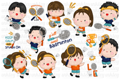 Badminton Clipart - Cute Sports Clip Art Product Image 1