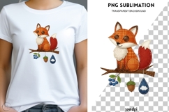 Fox PNG | Cute Woodland Fox Clipart | Fall Forest Animal Product Image 1